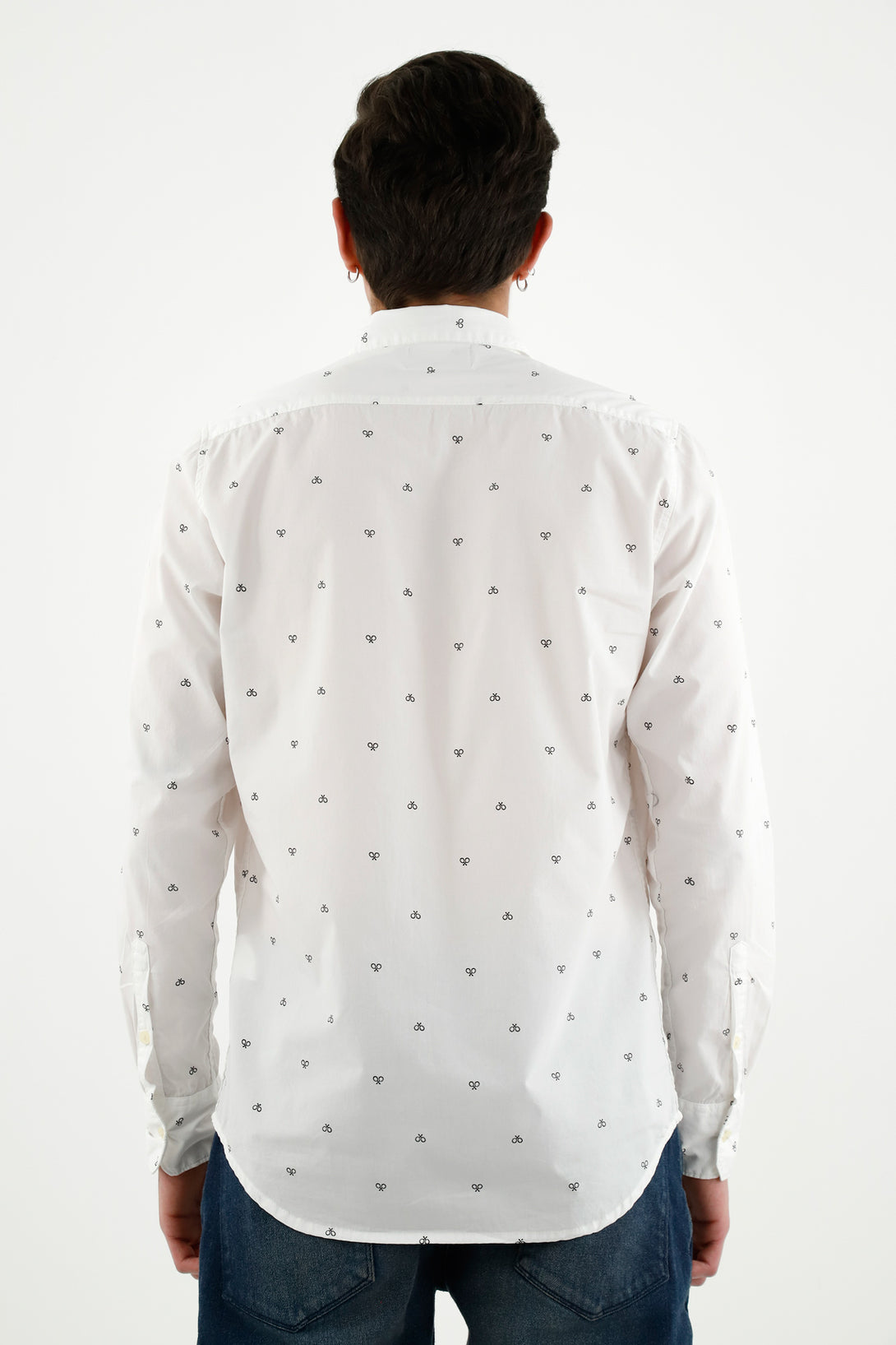 Men's White Long Sleeve Shirt