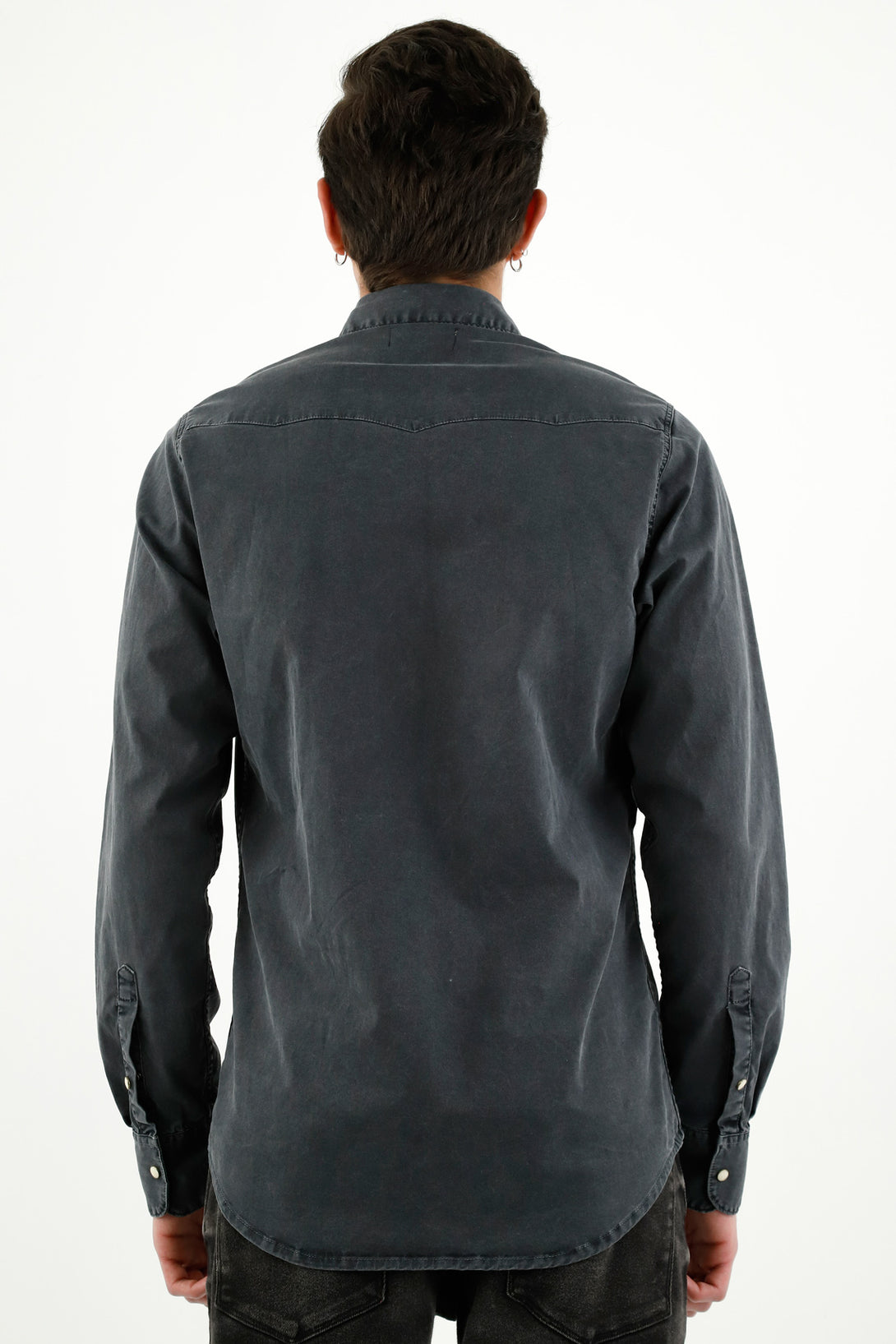 Men's Gray Overdye Shirt