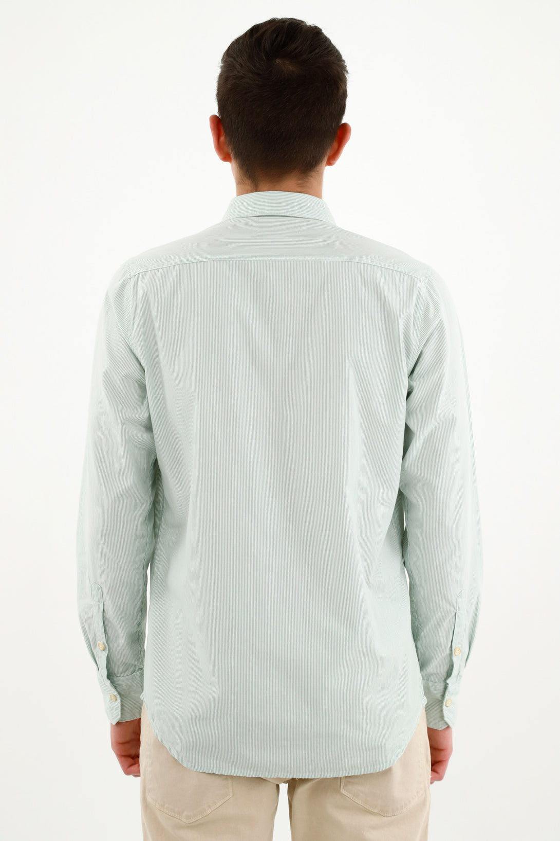 Men's Green Pre-dyed Shirt