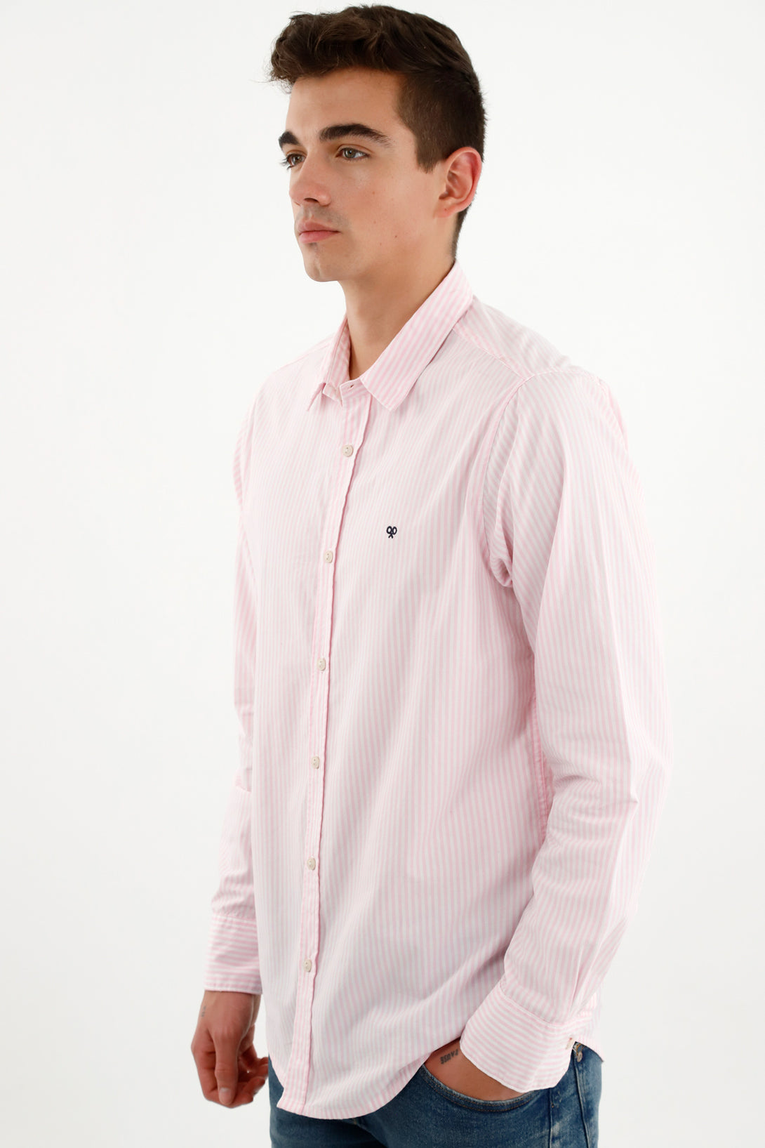 Men's Pink Pre-dyed Shirt