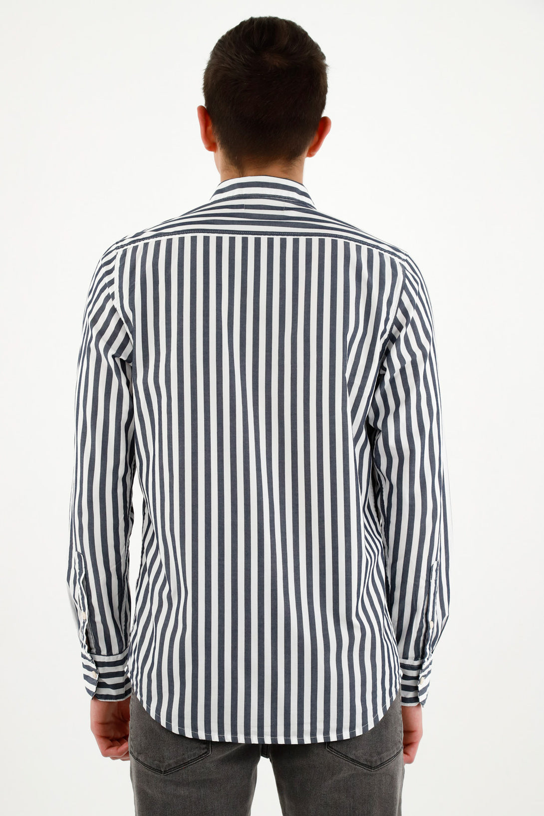 Men's Blue Striped Shirt