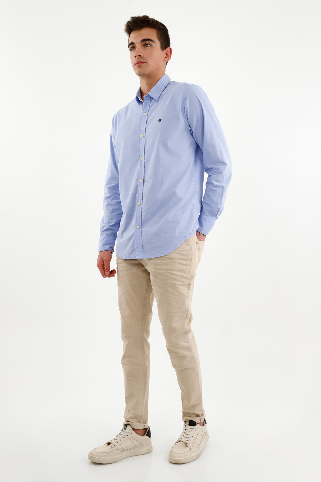 Men's Blue Pre-dyed Shirt