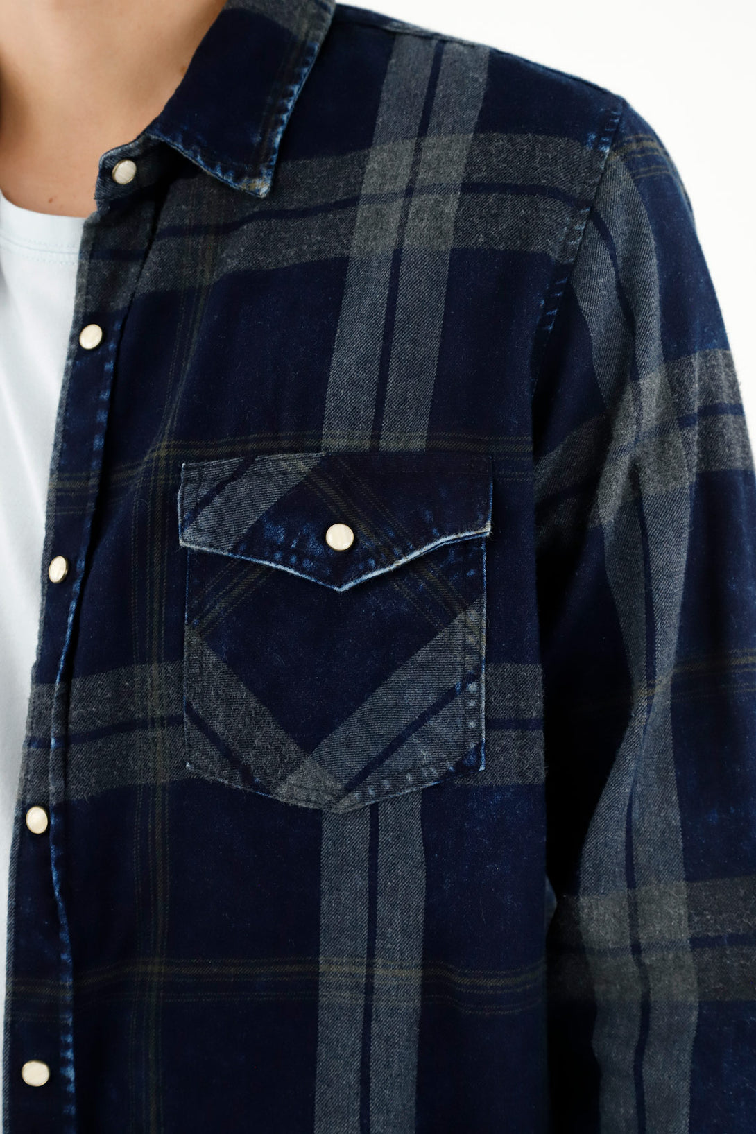 Men's Blue Flannel Shirt