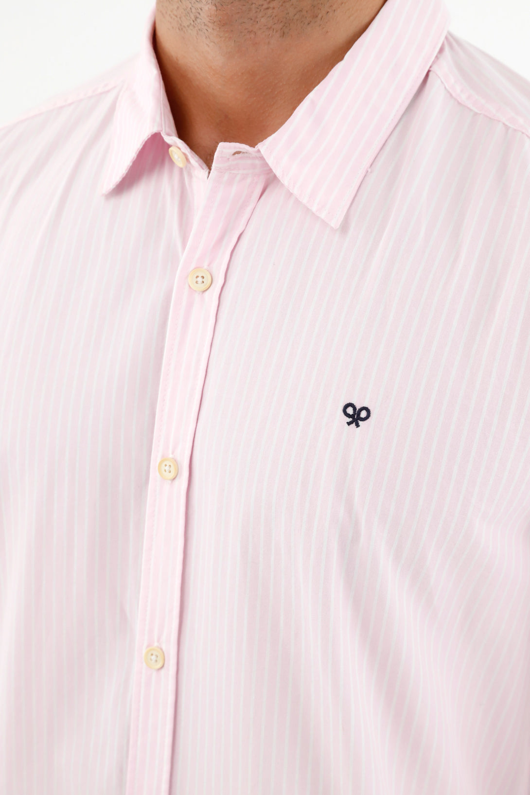 Men's Pink Striped Design Shirt