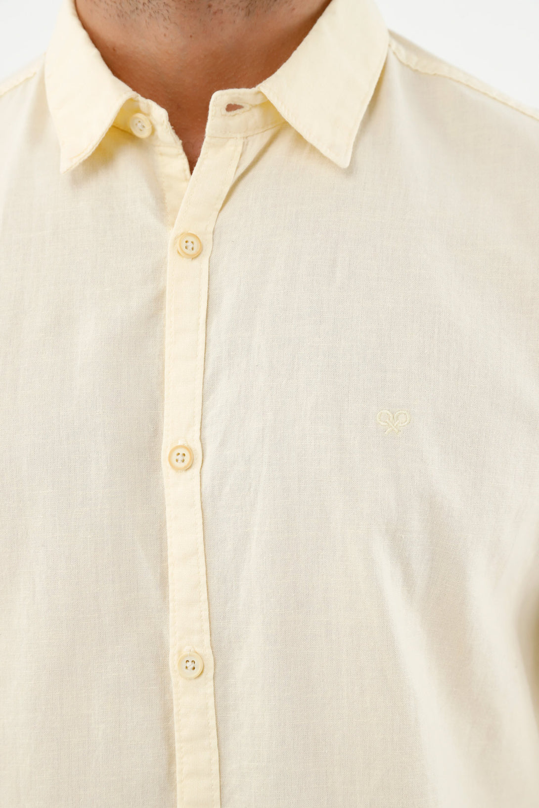 Men's Ecru Linen Shirt