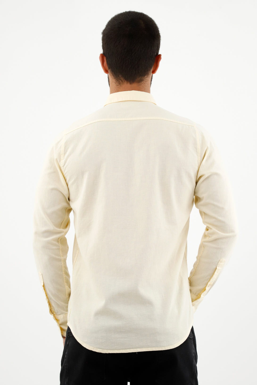 Men's Ecru Linen Shirt