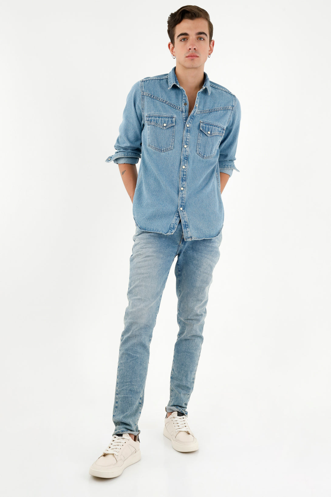 Men's Blue Denim Shirt