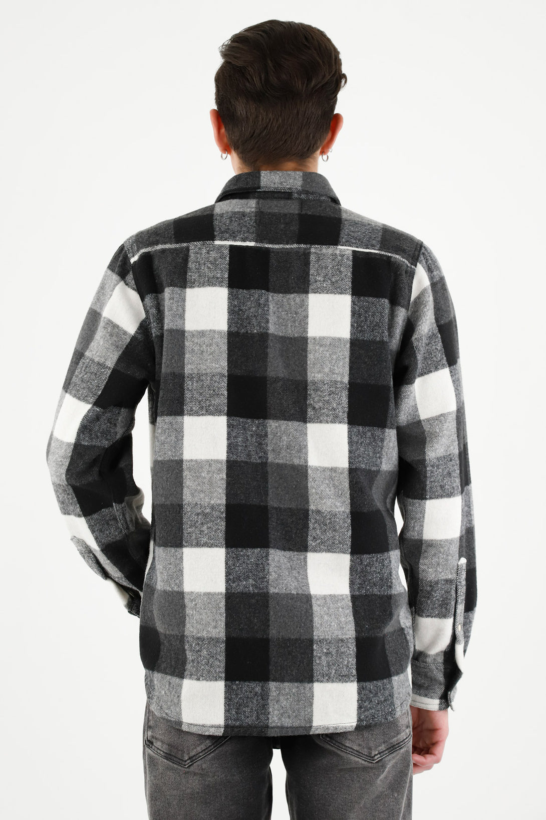 Men's Black Flannel Shirt