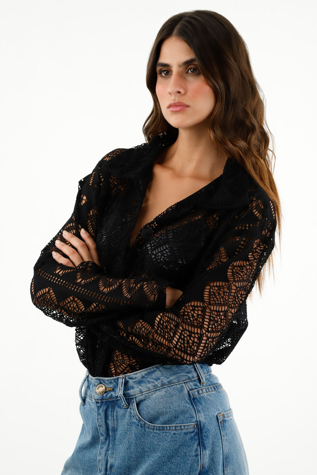 Women's Black Knit Shirt