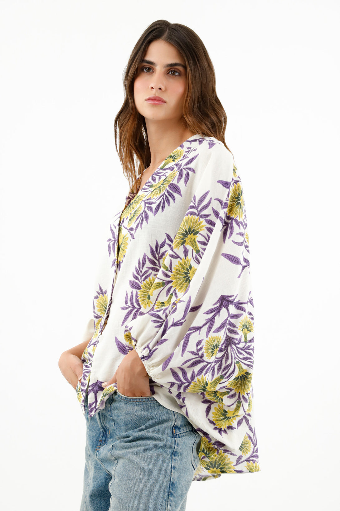 Women's Long Sleeve Printed Shirt