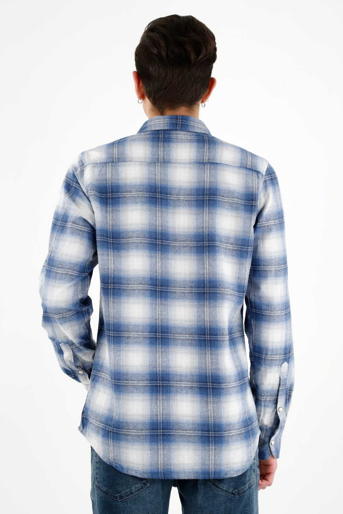 Men's Blue Flannel Shirt