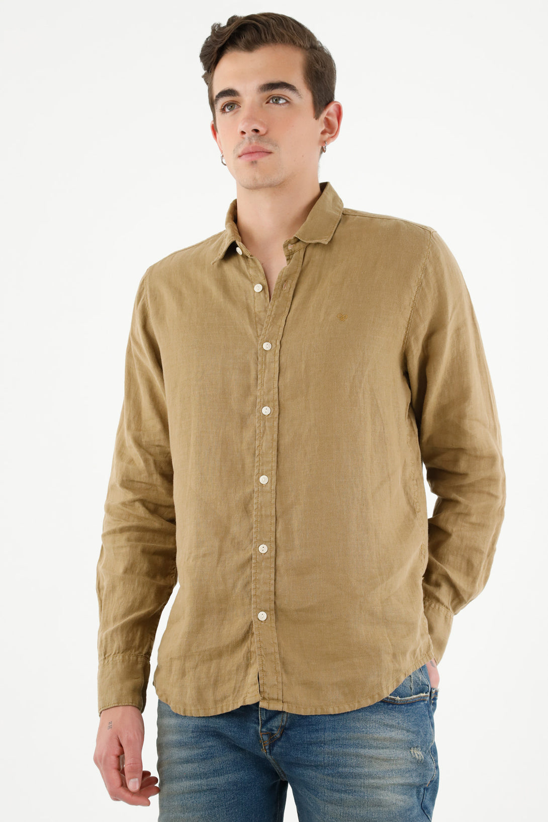 Men's Brown Classic Shirt