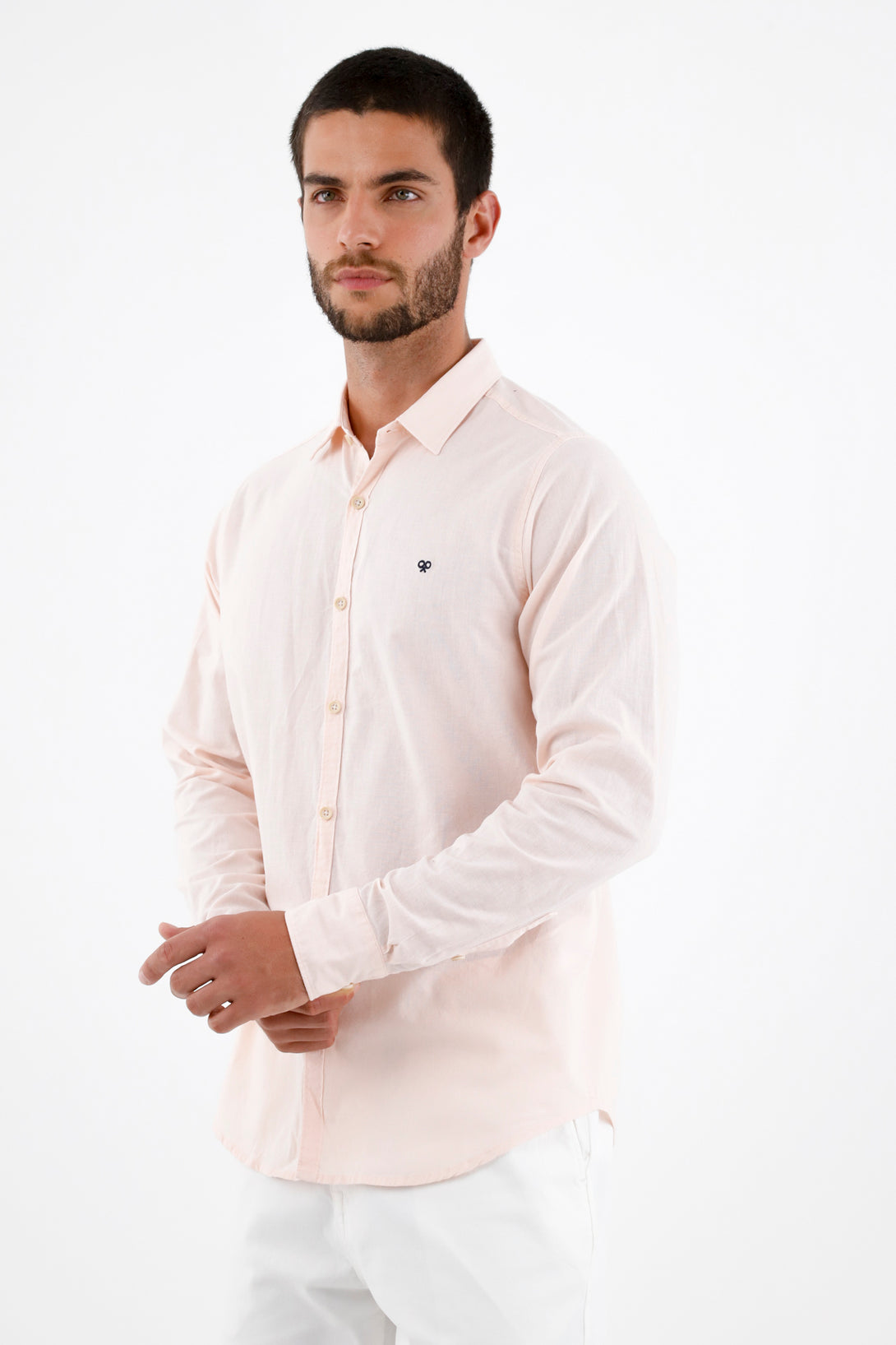 Camisa tipo lino para hombre