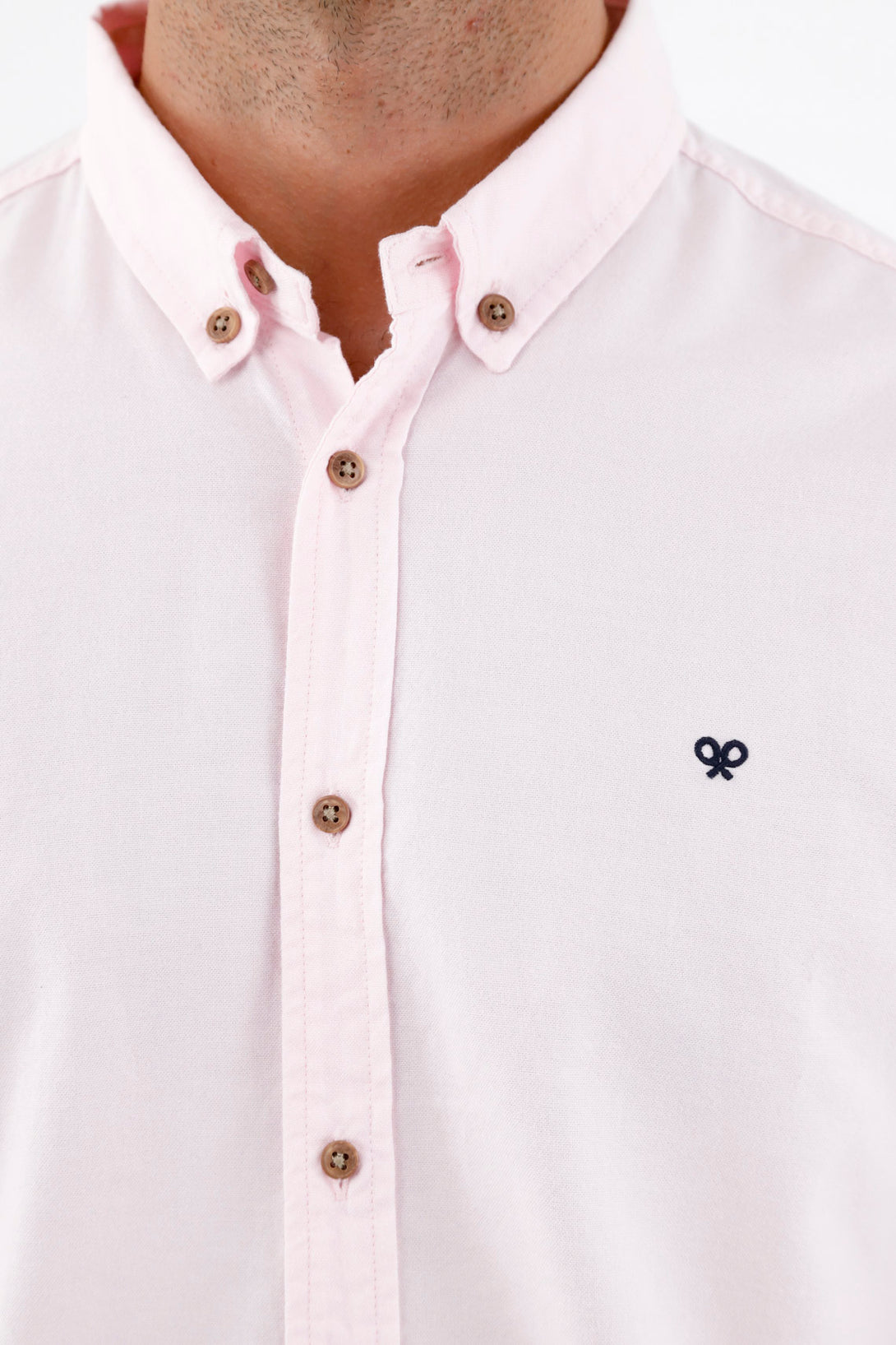 Men's White French Collar Shirt