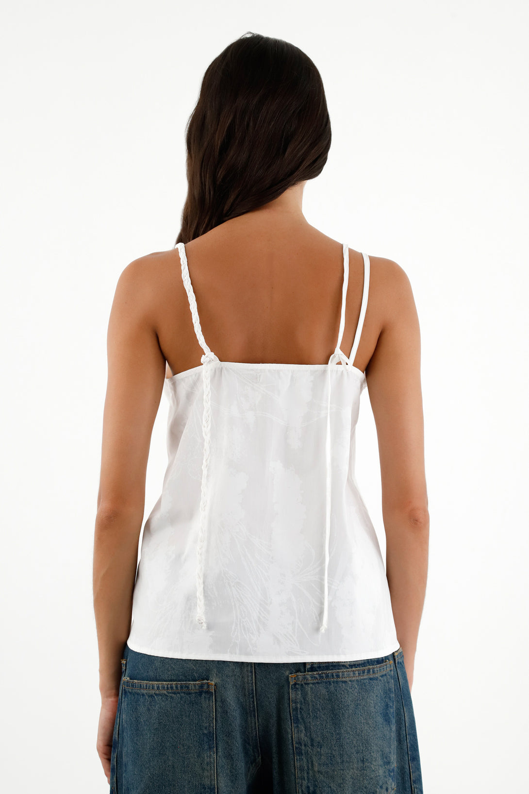 Women's White V-Neck Shirt