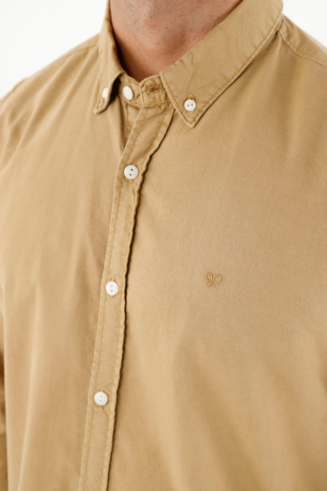 Men's Brown Long Sleeve Shirt