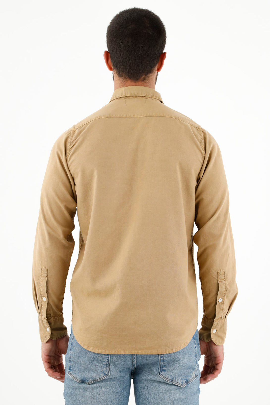 Men's Brown Long Sleeve Shirt