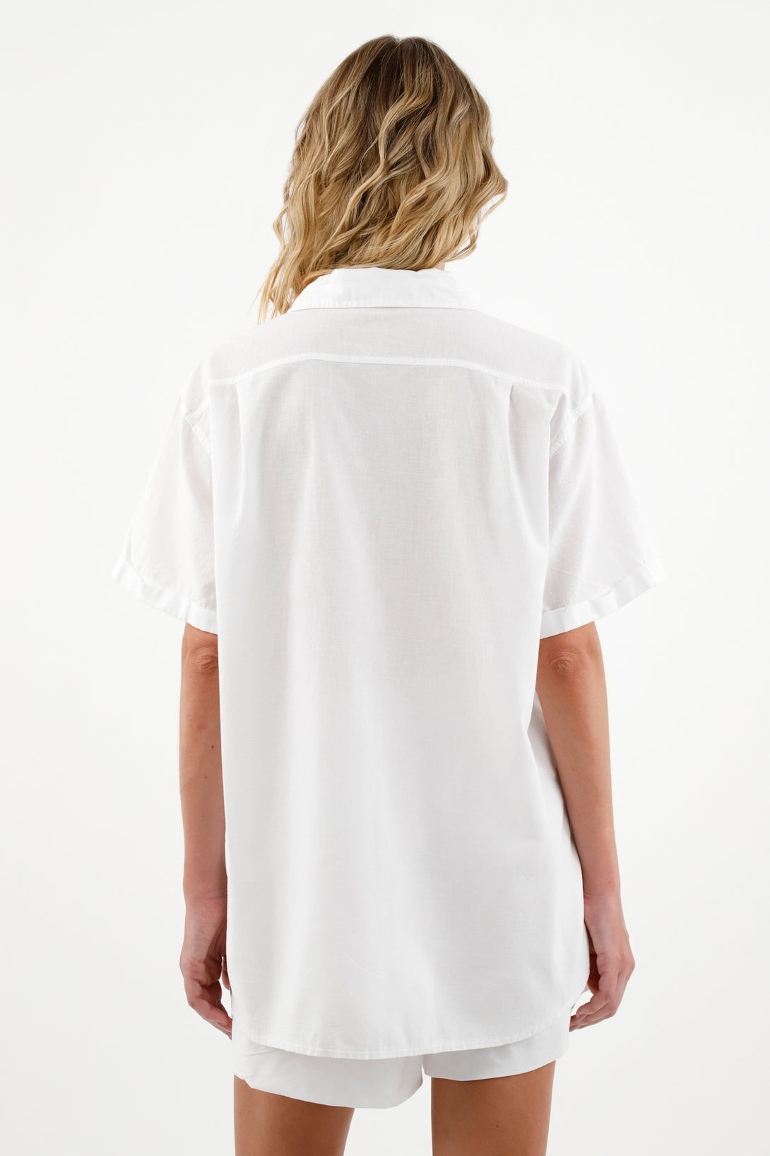 Women's White Short Sleeve Shirt