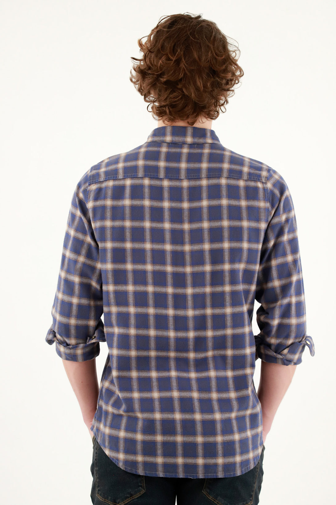 Men's Blue Pre-dyed Shirt