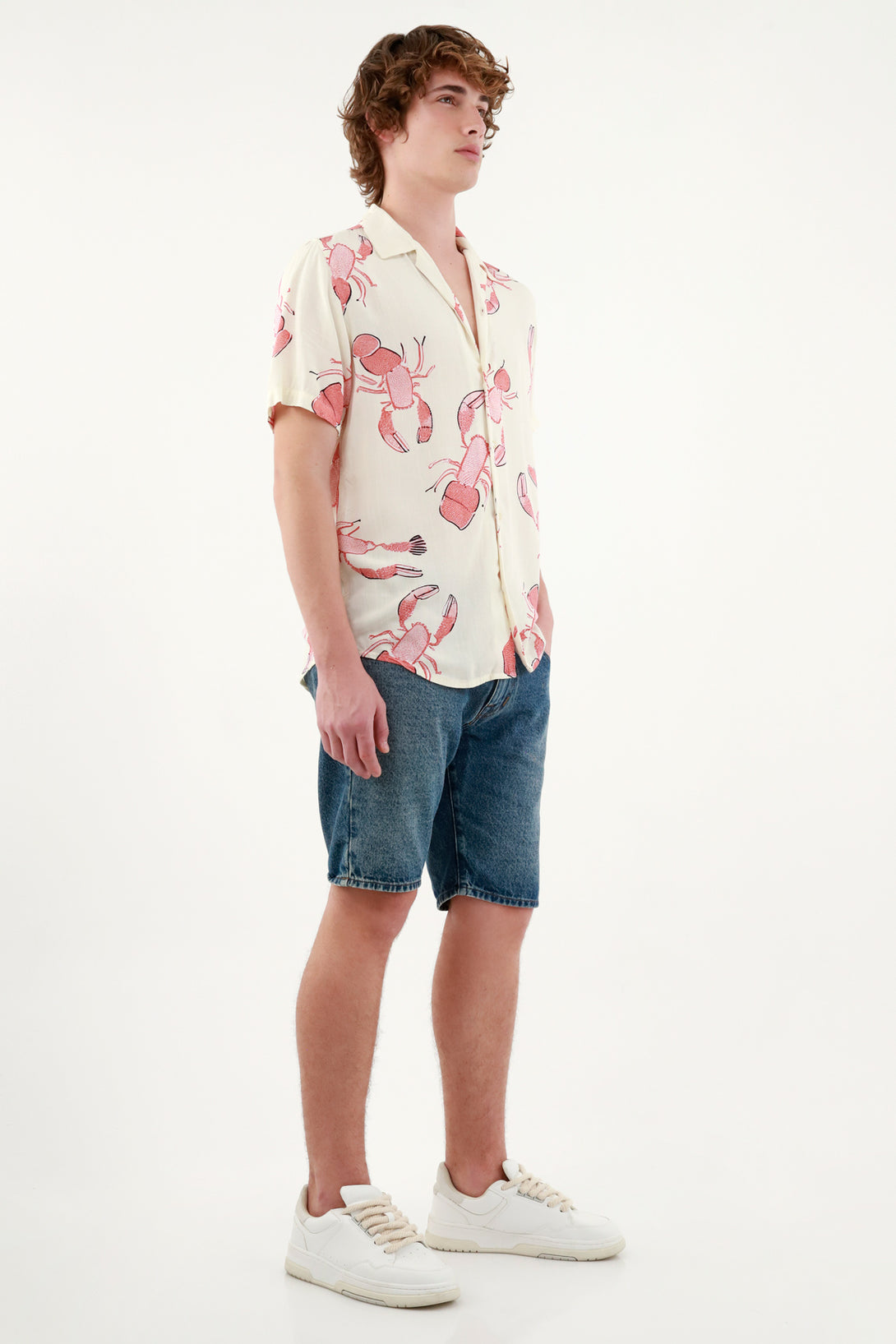 Men's Printed Bowling Shirt