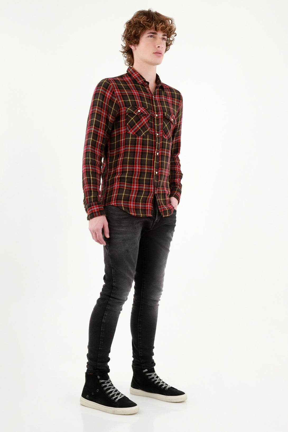 Men's Red Flannel Shirt