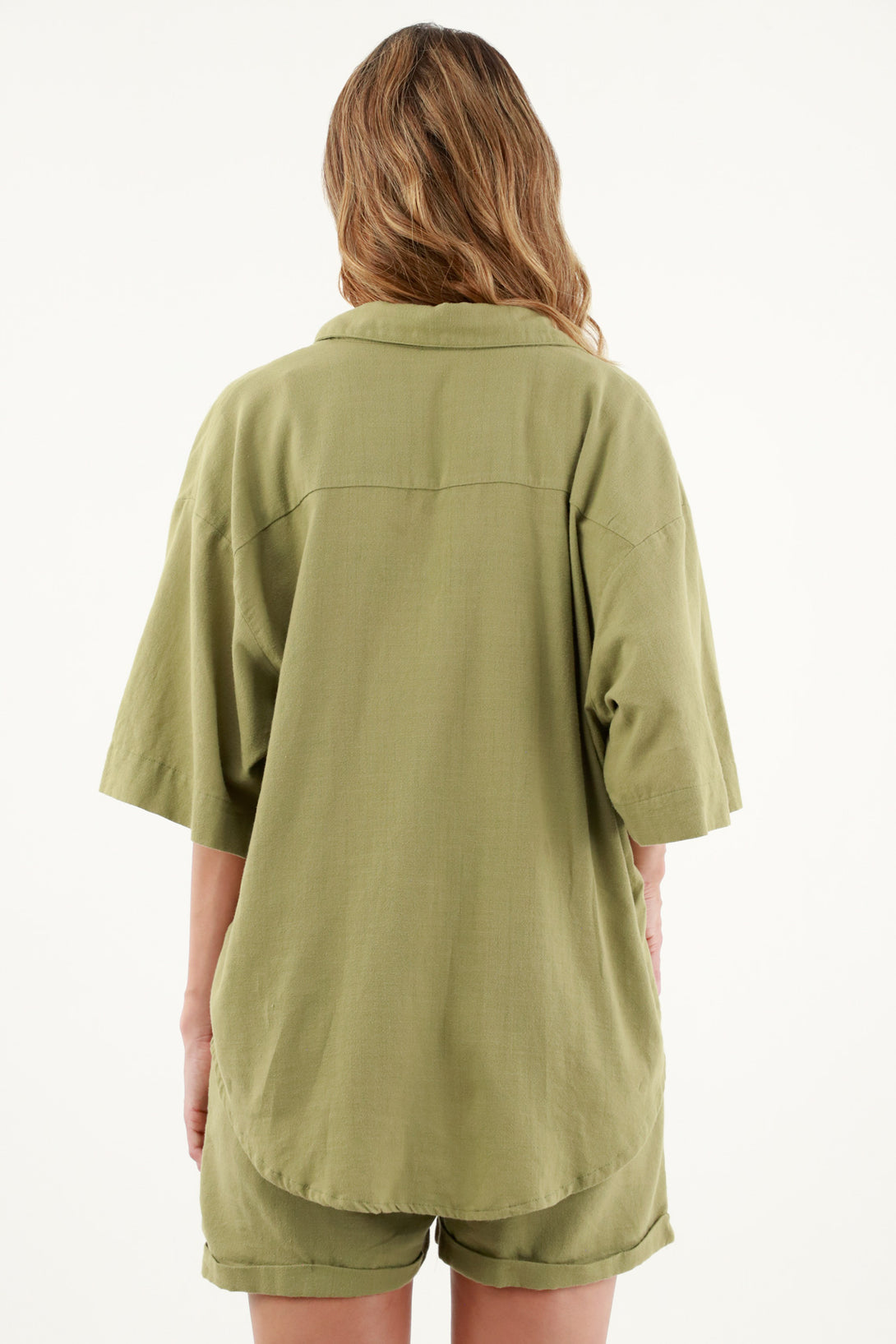 Women's Green Patch Pocket Shirt