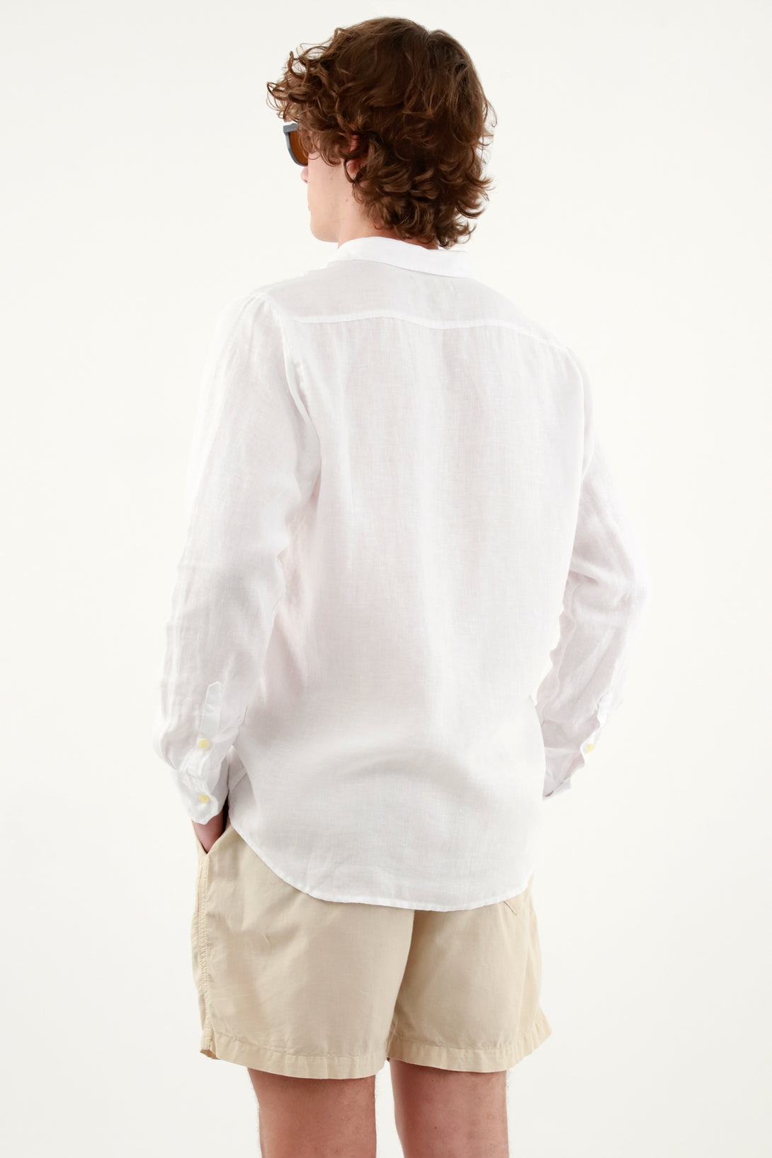 Unisex White Long Sleeve Shirt