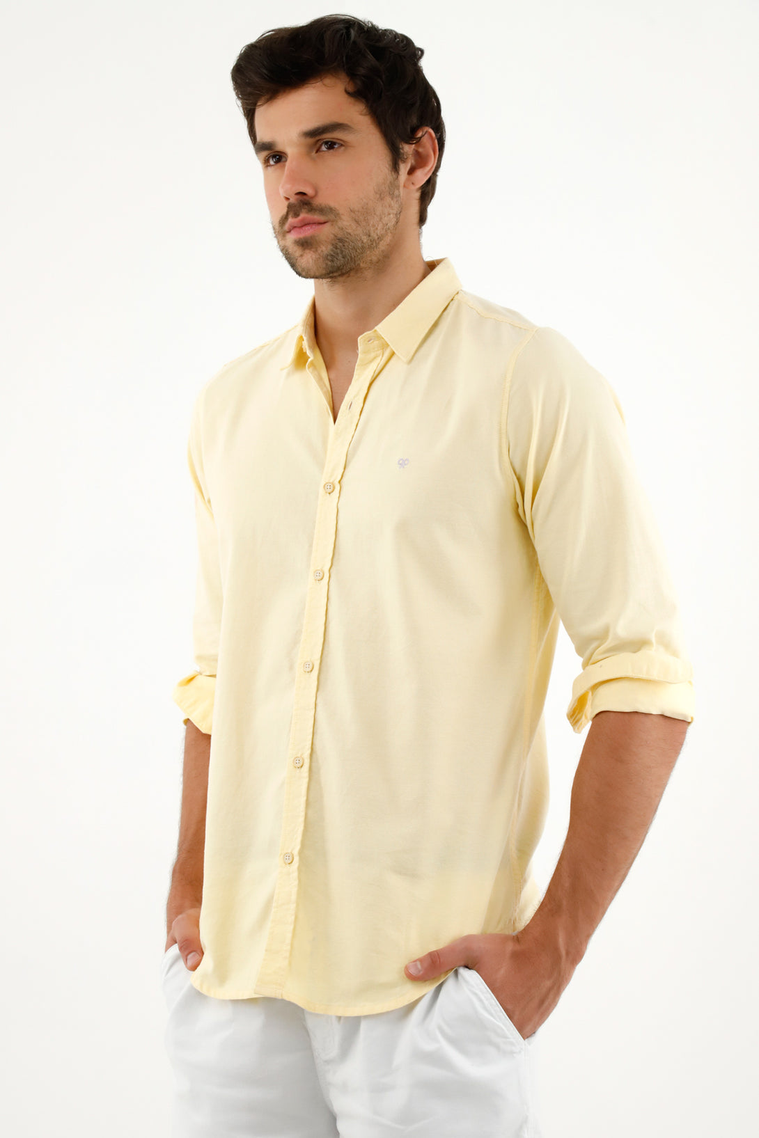 Men's Yellow Long Sleeve Shirt