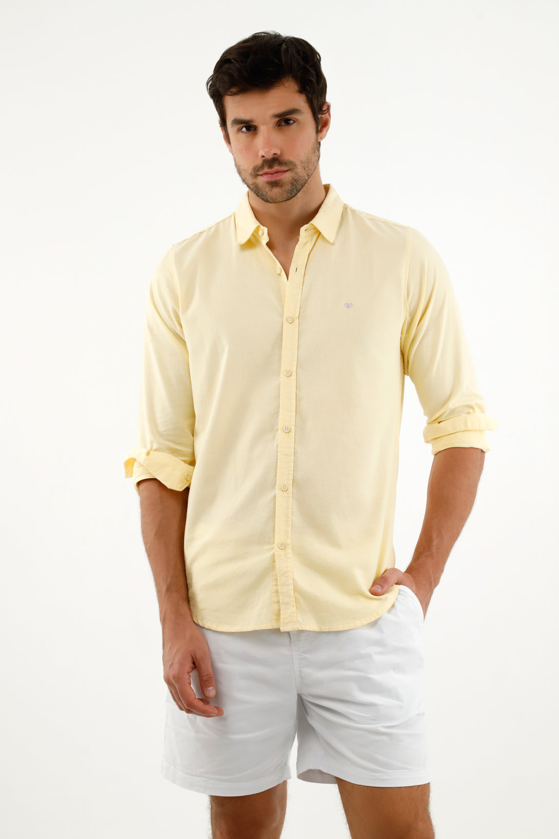 Camisa cuello clásico para hombre