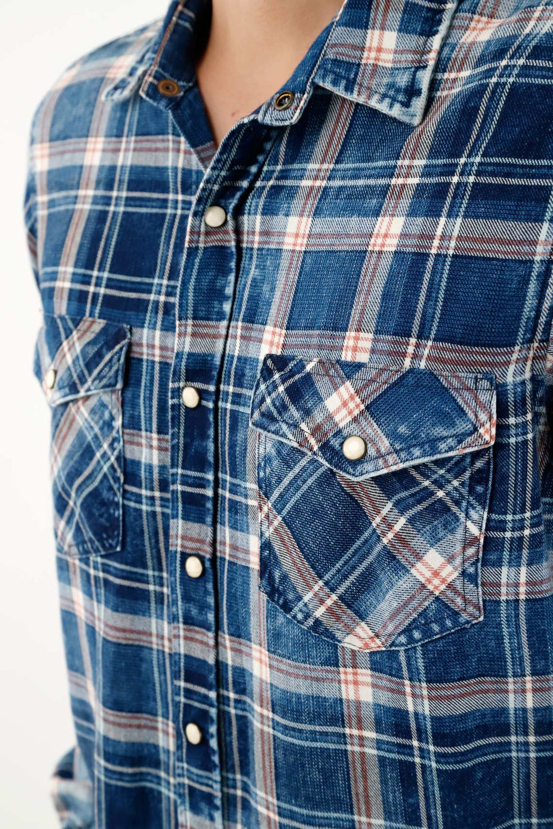 Men's Blue Flannel Shirt