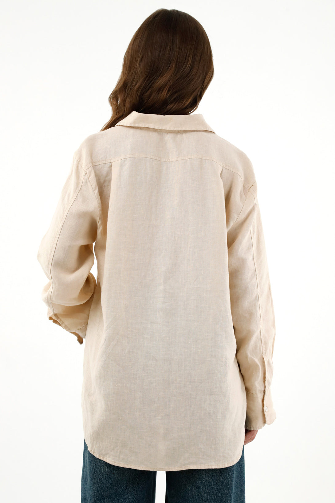 Women's Off-White Linen Shirt