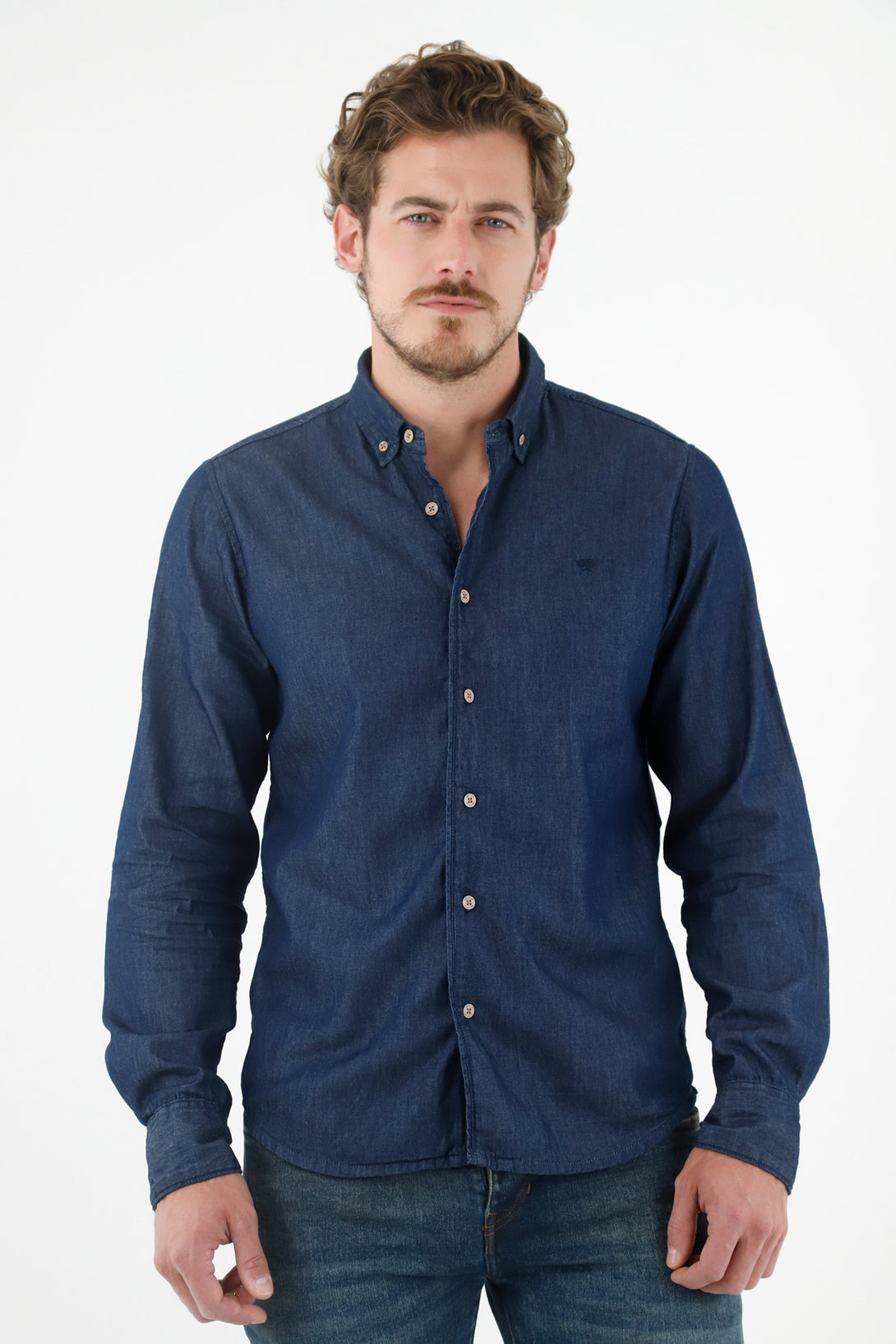 Men's Blue Chambray Shirt