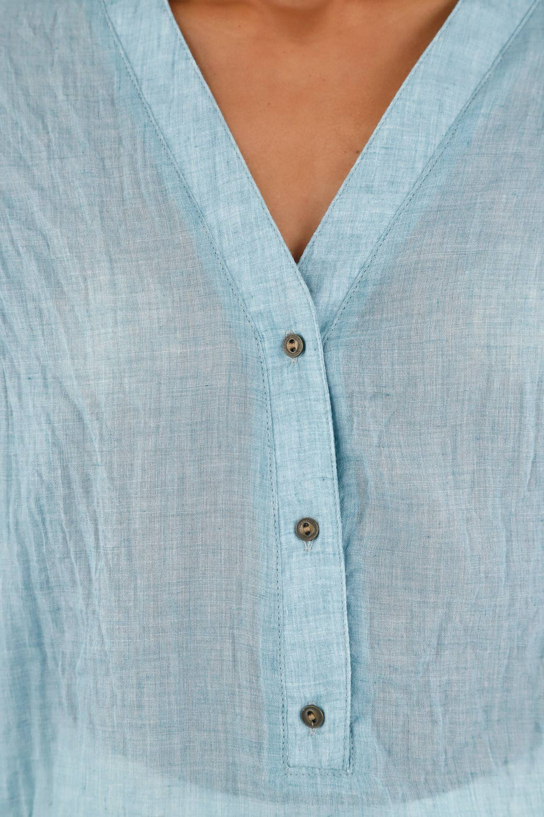 Women's Sheer Blue Shirt