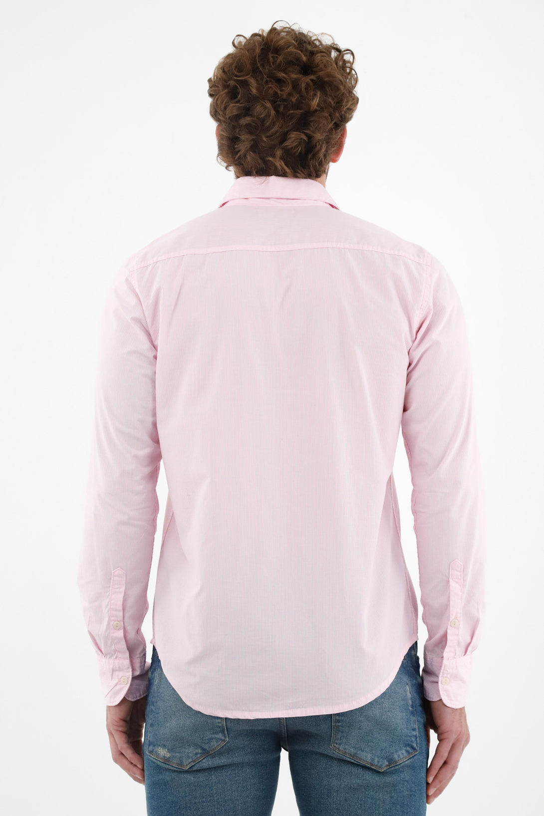 Men's Pink Long Sleeve Shirt