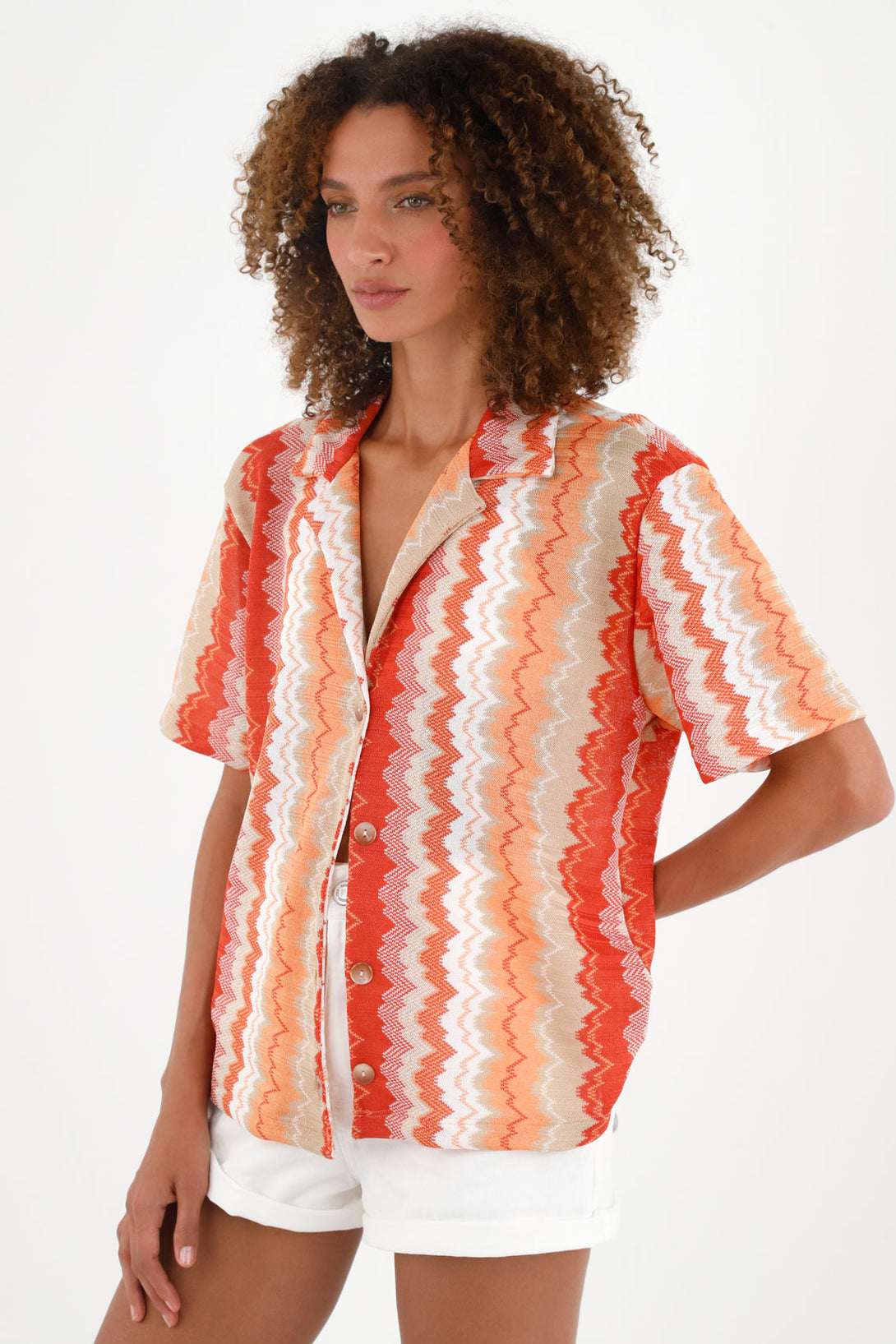 Women's Printed Bowling Shirt