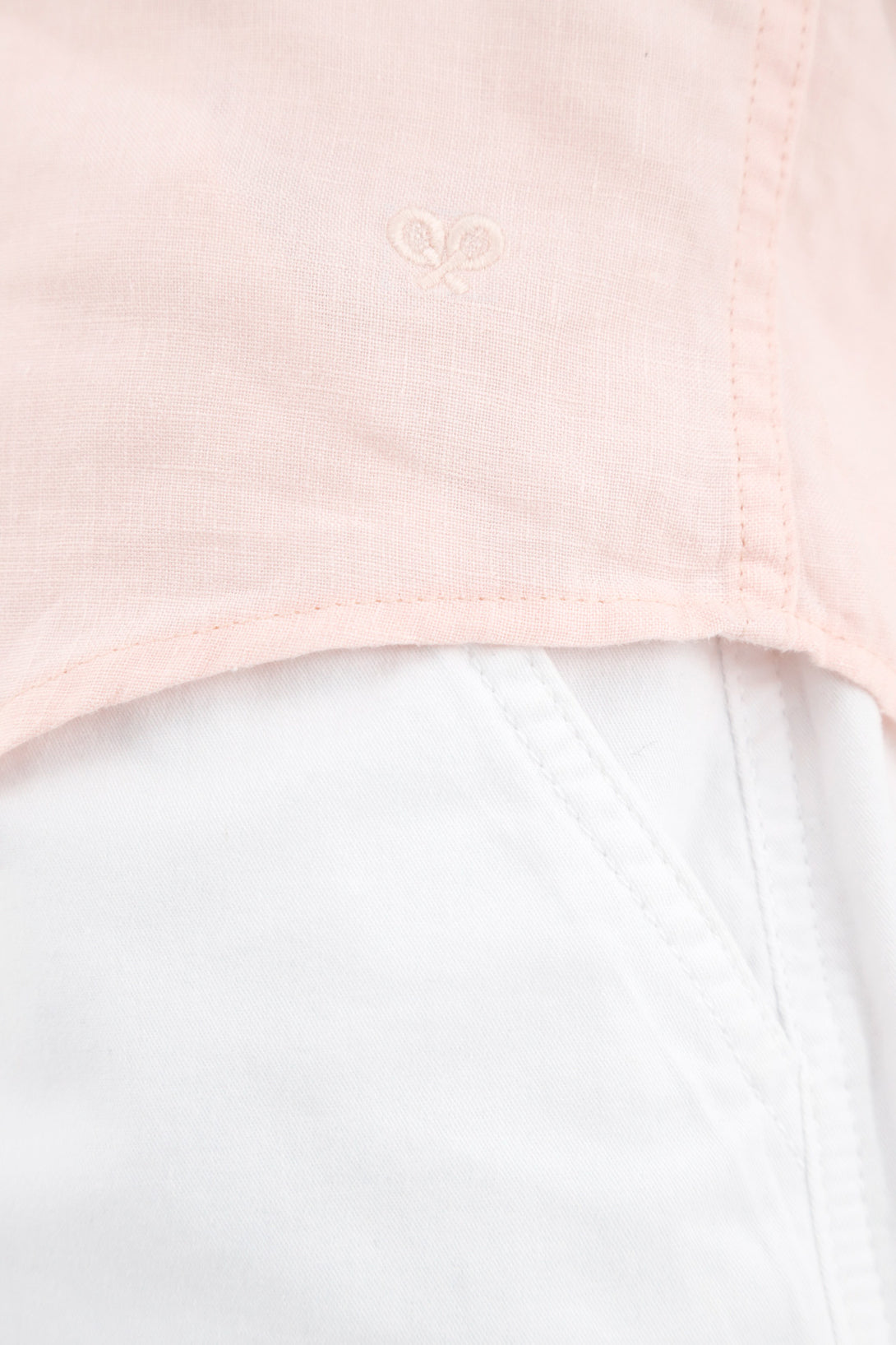 Men's Pink Linen Shirt