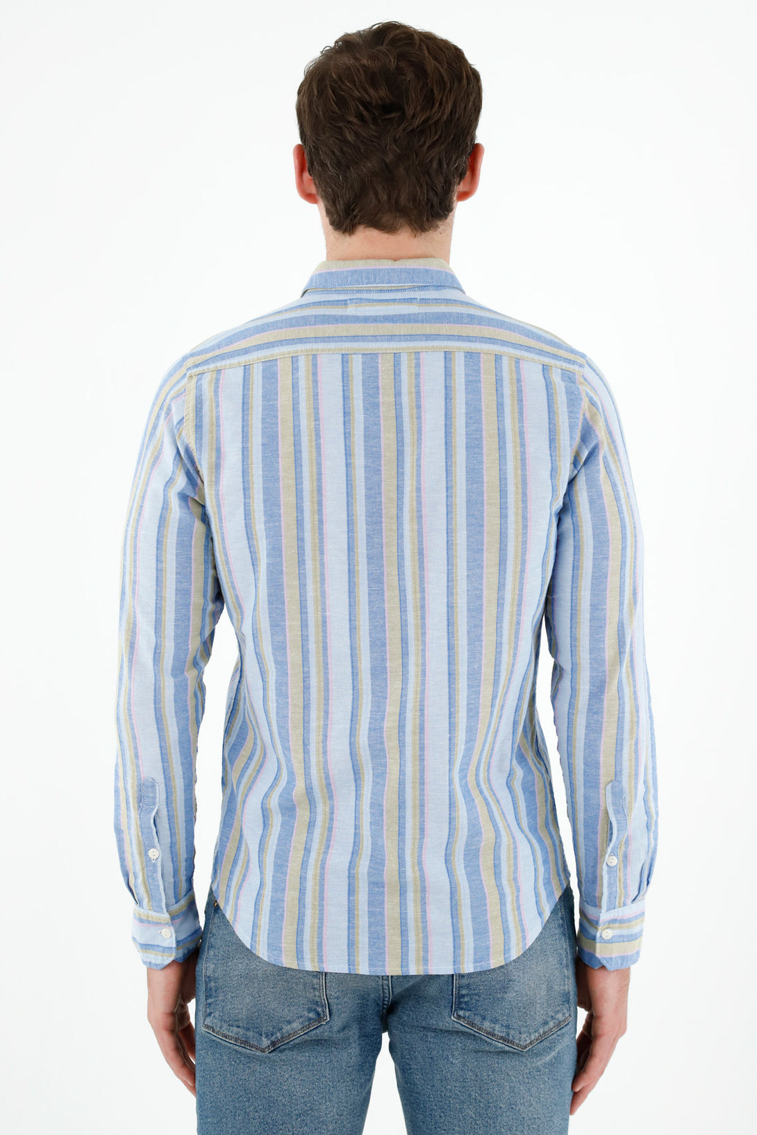 Men's Multicolor Long Sleeve Shirt