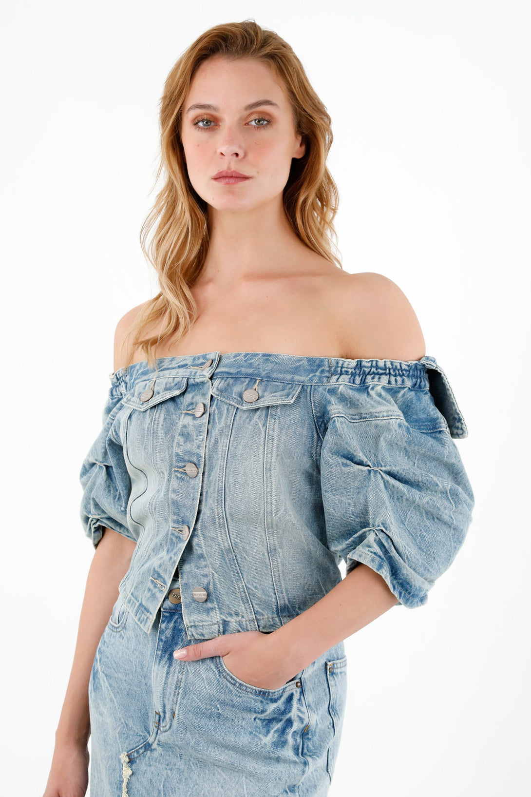 Women's Blue Denim Shirt