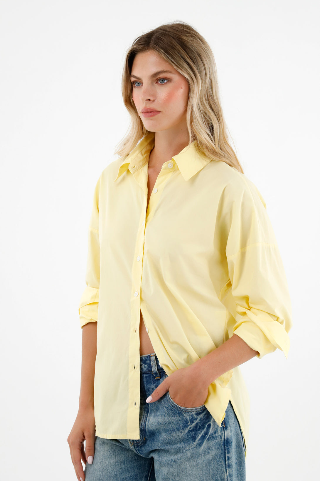 Women's Yellow Long-Sleeve Shirt