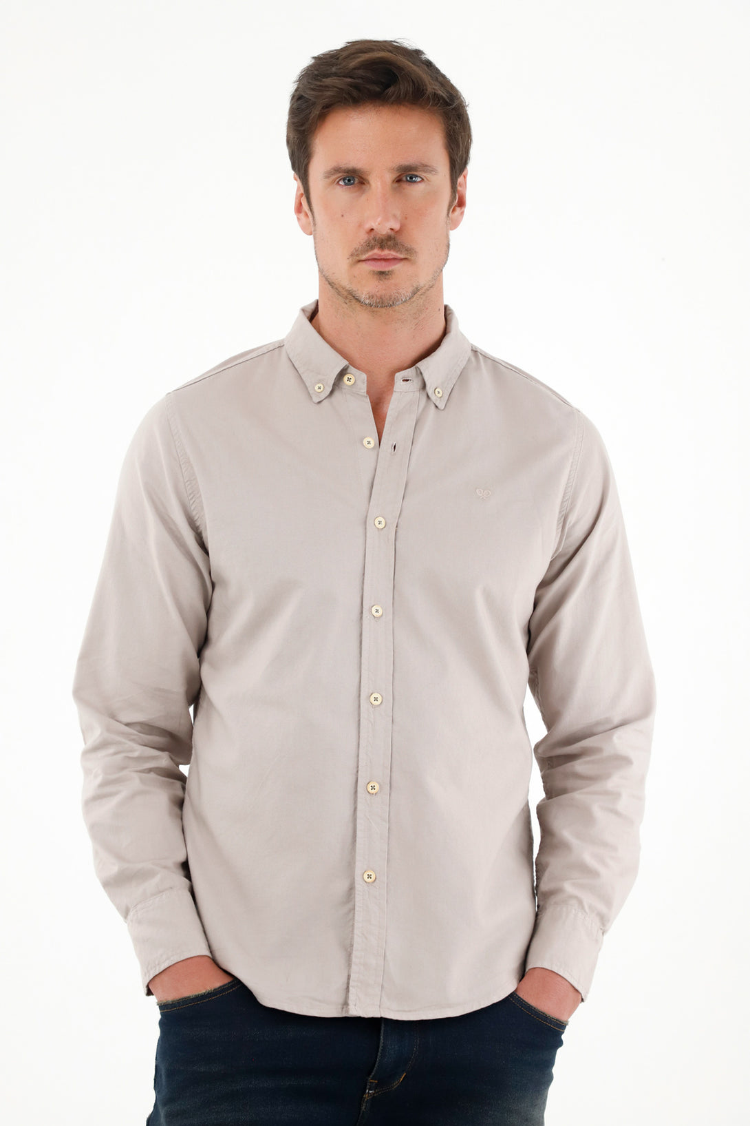 Men's Classic Fit Gray Shirt