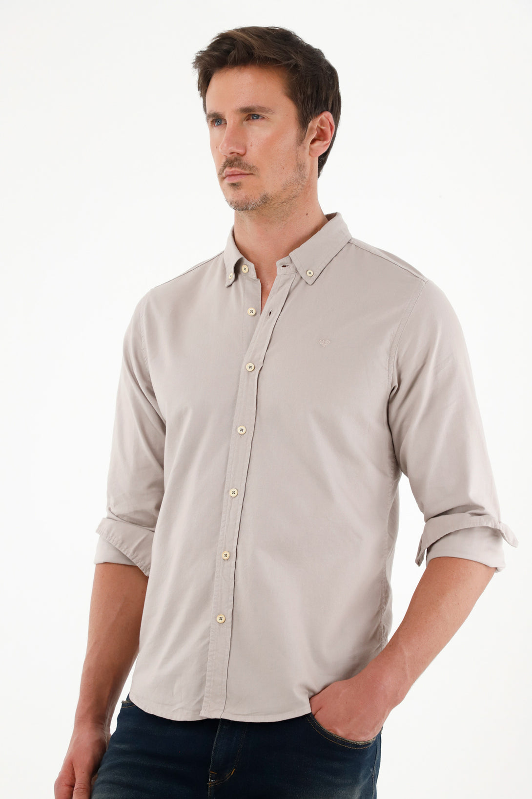 Men's Classic Fit Gray Shirt