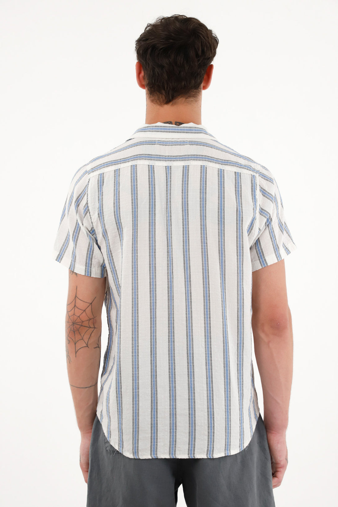 Men's Blue Striped Shirt