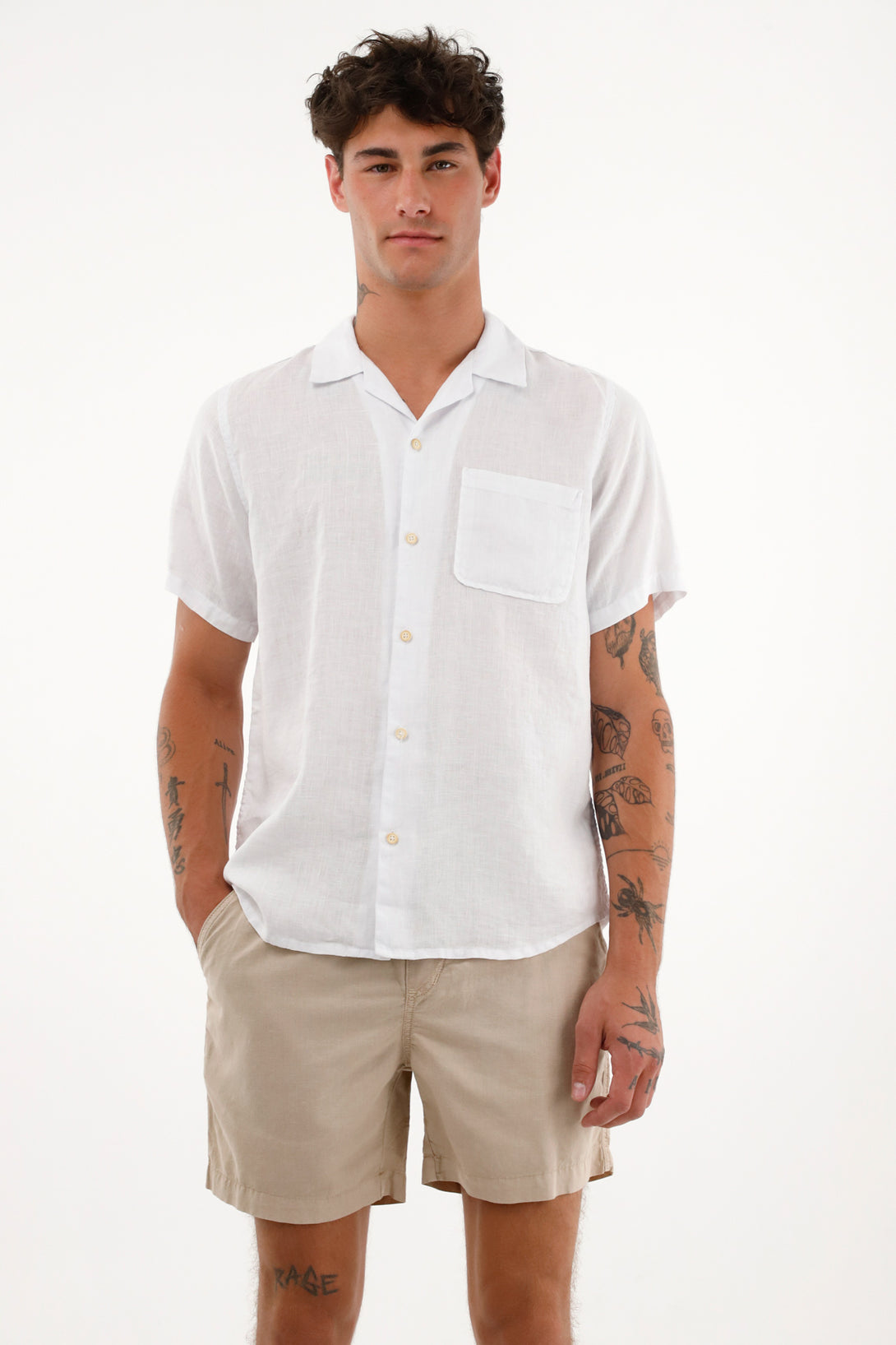 Camisa para hombre tennis, camisas entero manga corta