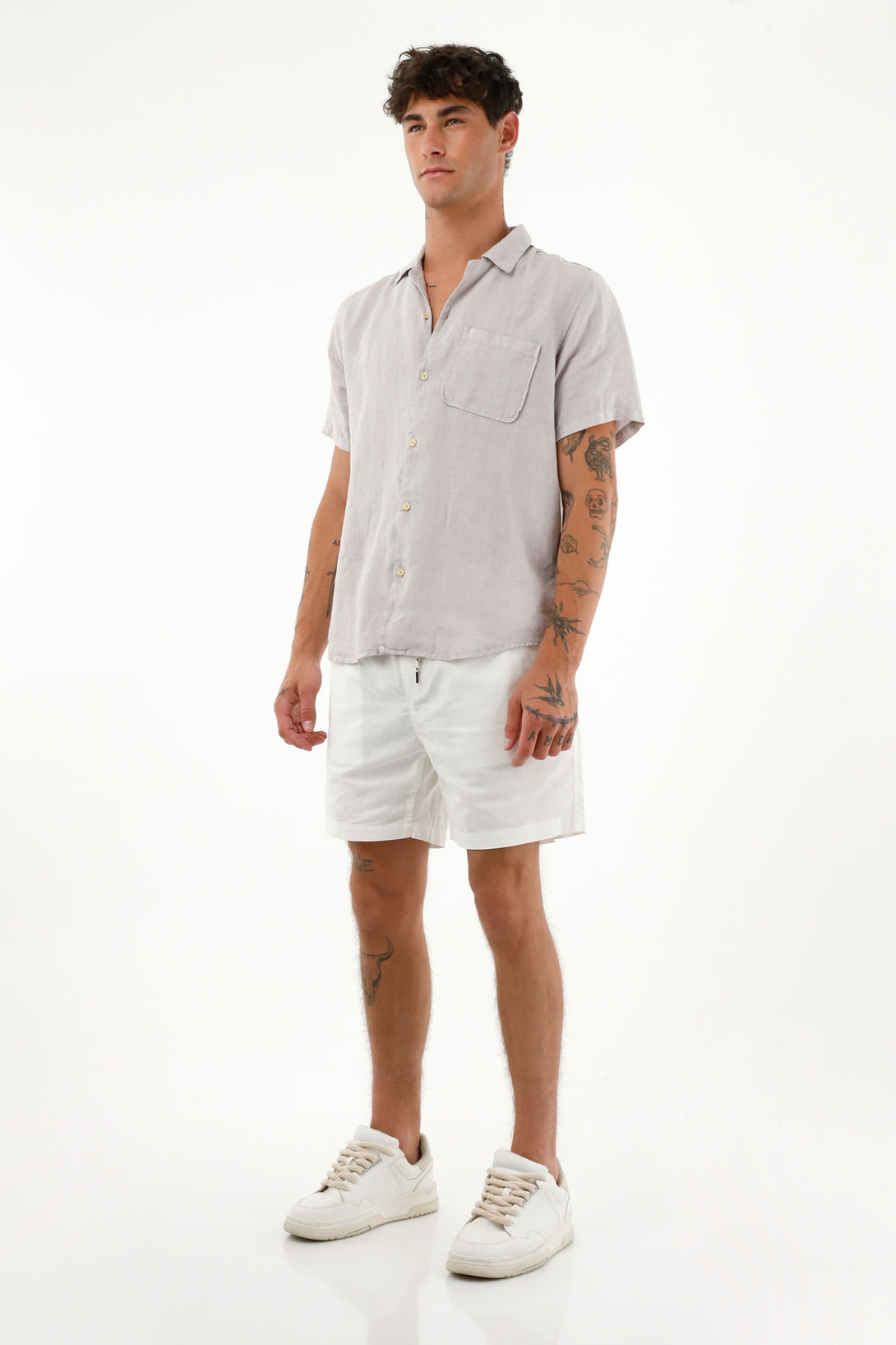 Men's TNS Shirt, Short Sleeve Dress Shirt