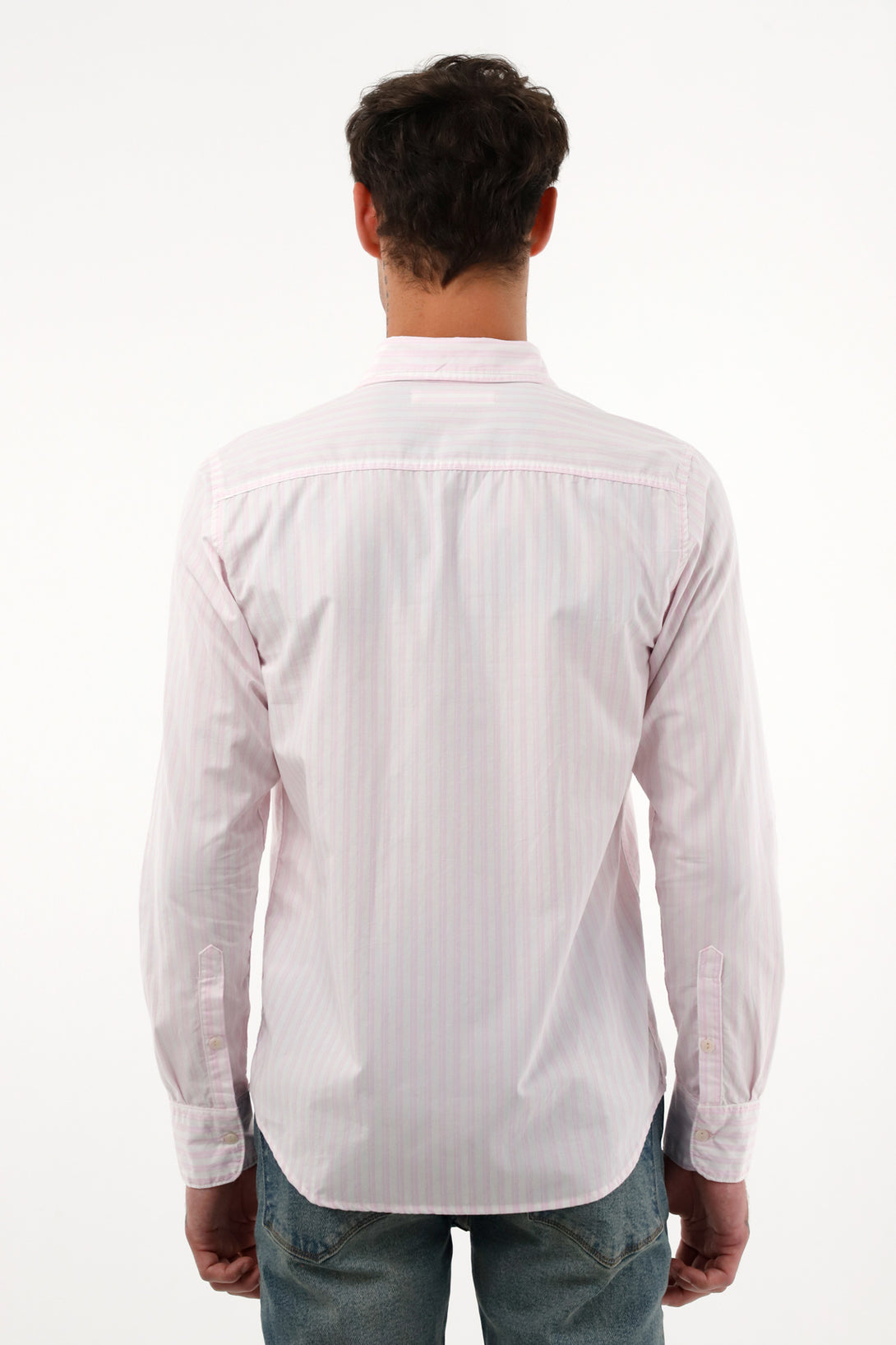 Men's TNS shirt, long sleeve button-up shirts.