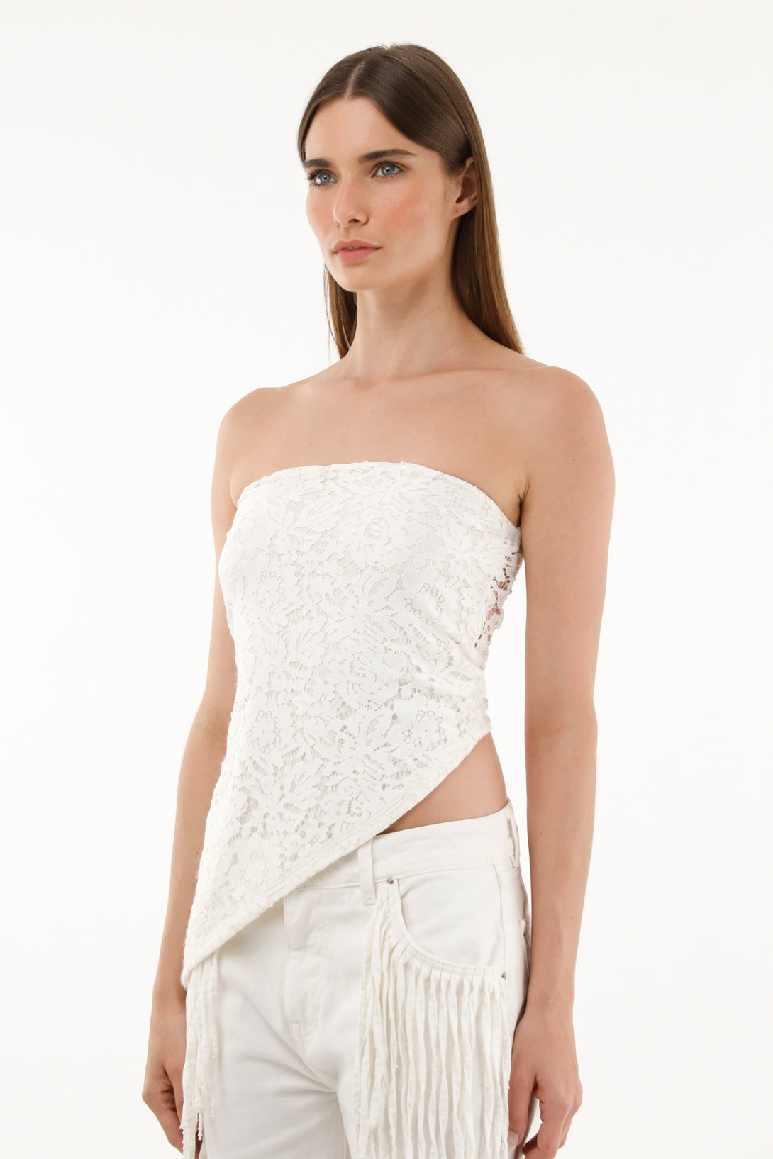 Women's lace strapless top