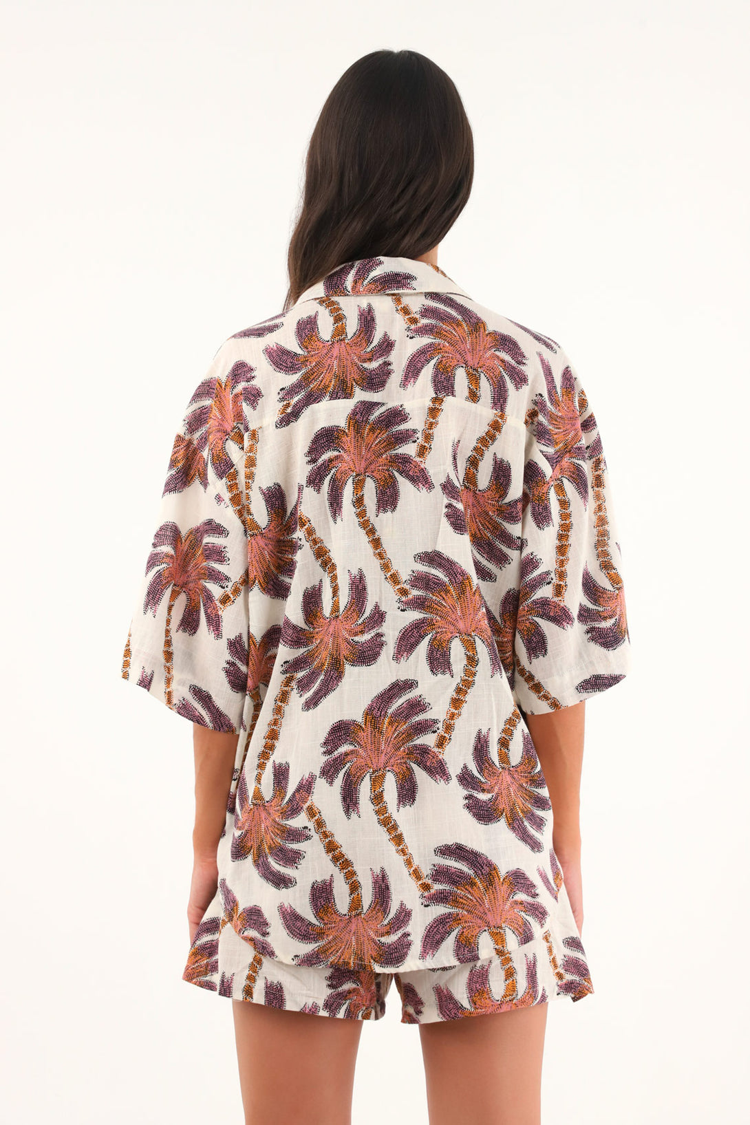 Women's printed shirt in 100% cotton