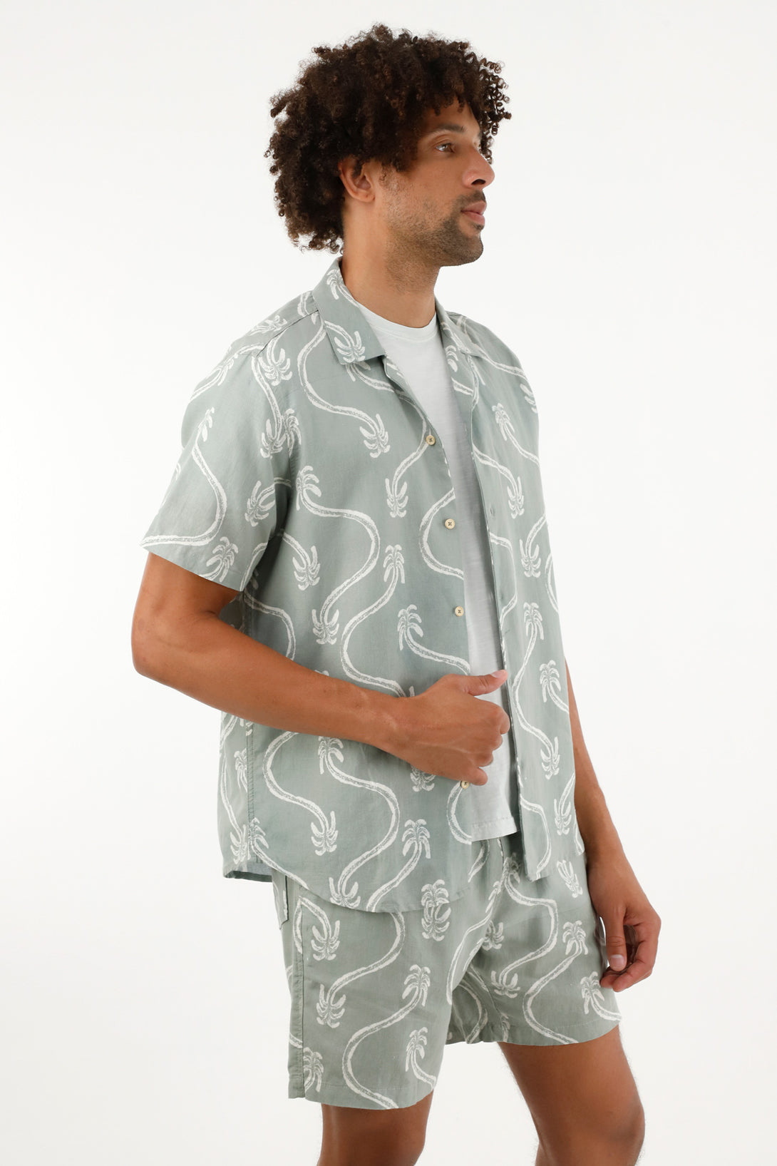 Men's palm print shirt