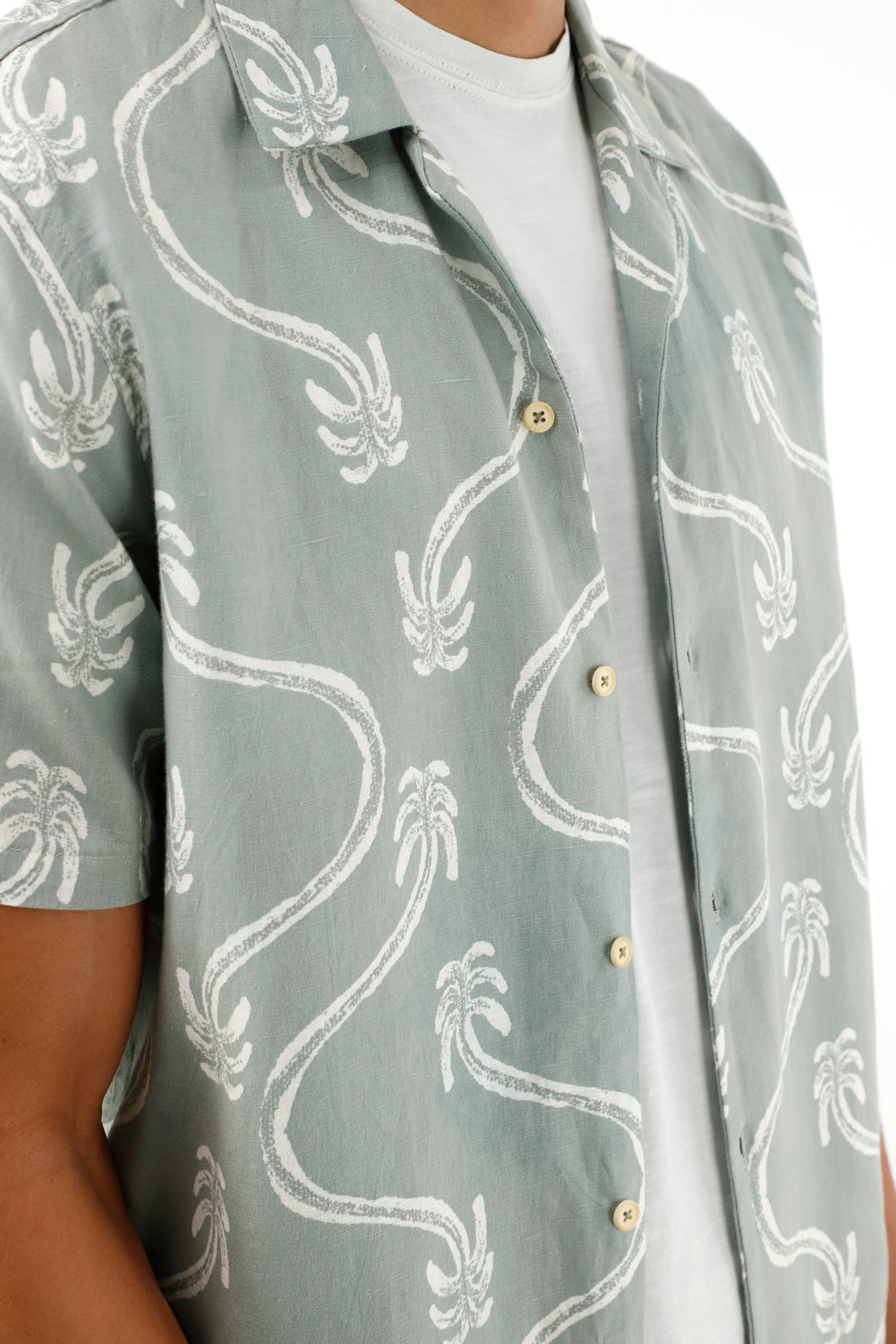 Men's palm print shirt