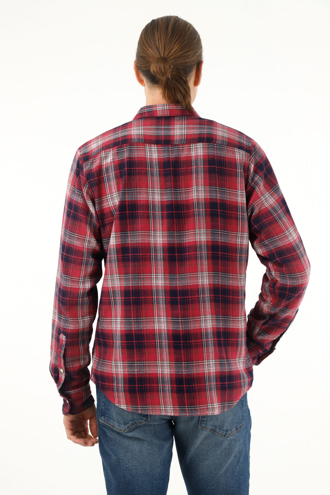 Men's red flannel shirt